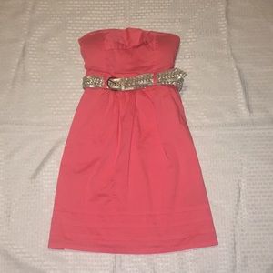 guess Pink juniors size small strapless dress